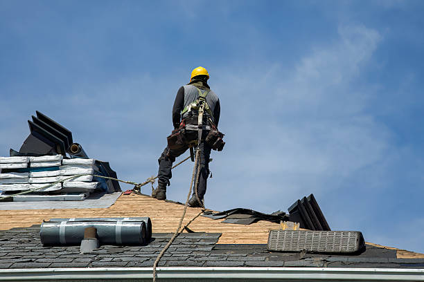Professional Roof Replacement technician working in Hollis, OK